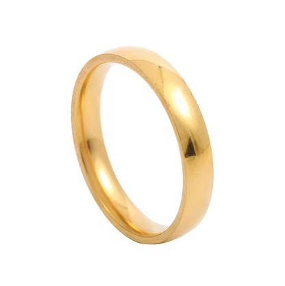 4mm Knuckle Ring in 18k Gold Plating