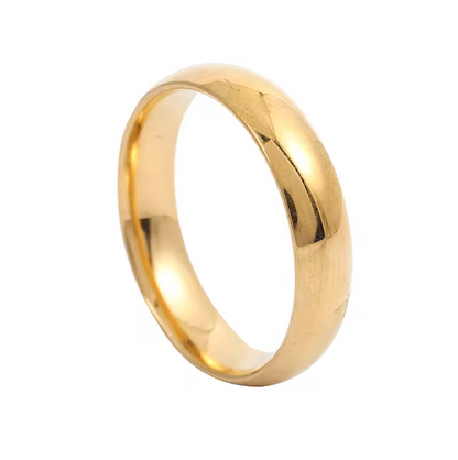 6mm Knuckle Ring in 18k Gold Plating