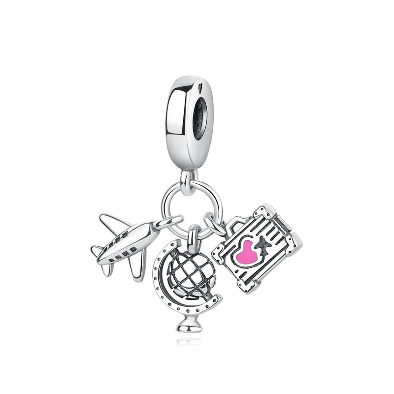 Silver Worl Travel Bus Charm for Pandora Bracelets at Heart Crafted Gifts