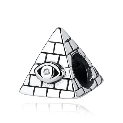 Evil Eye Egypt Pyramid London Bus Charm for Pandora Bracelets at Heart Crafted Gifts
