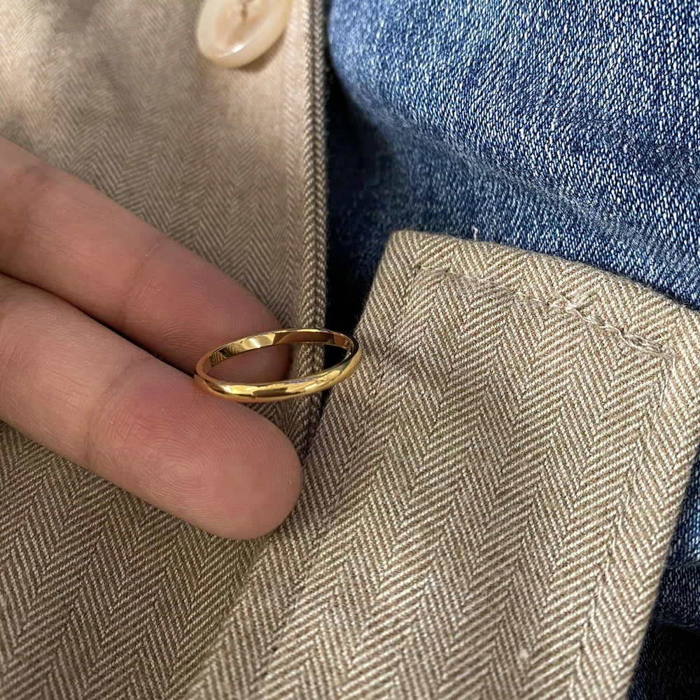 Knuckle Ring in 18k Gold Plating: Minimalist Rings For Women