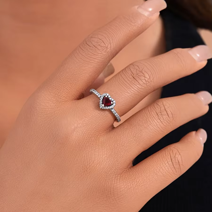 Red Heart Ring Pandora | Heart Crafted Gifts