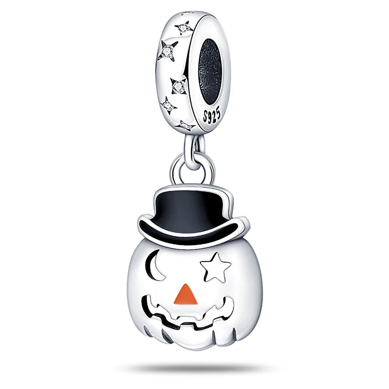 Sterling Silver Halloween Charms Pumpkin | Heart Crafted Gifts