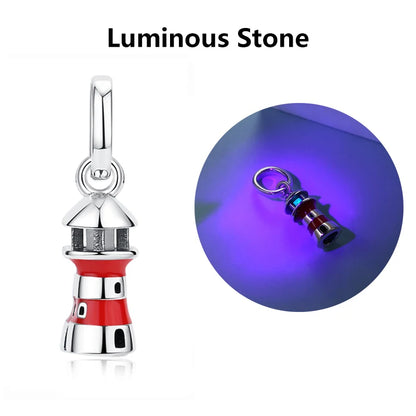 Glow-in-the-dark Light House Charm for Pandora Bracelets at Heart Crafted Gifts