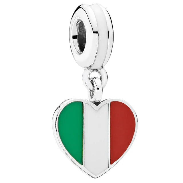 Pandora Travel Charm - Mexico Flag Charm at Heart Crafted Gift