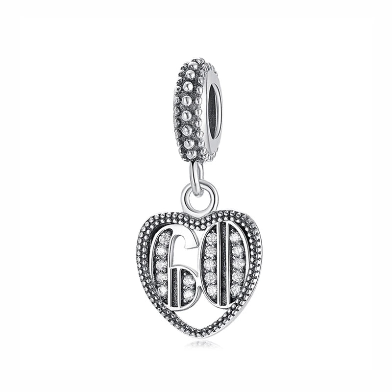 60th Birthday Charm Pandora | Heart Crafted Gifts