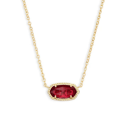 Elegant Gold Tone January Birthstone Necklaces