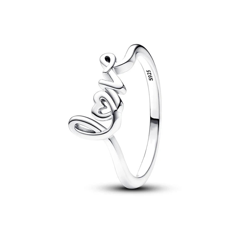 Sterling Silver handwritten Love Ring: Better Together