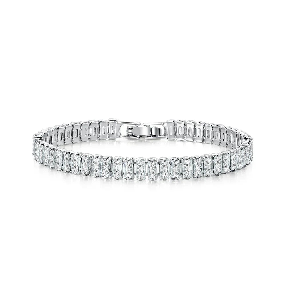 Sterling Silver Tennis Bracelet in Silver