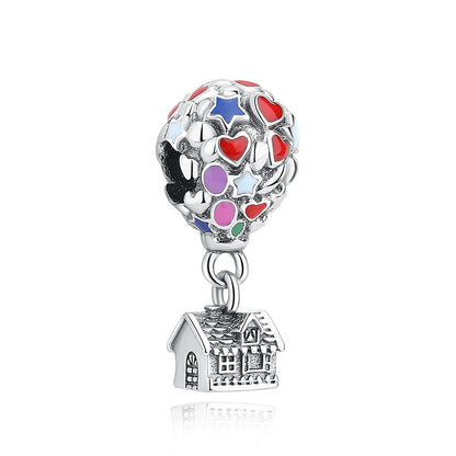 Heart hot Air Balloon Charm for Pandora Bracelets at Heart Crafted Gifts