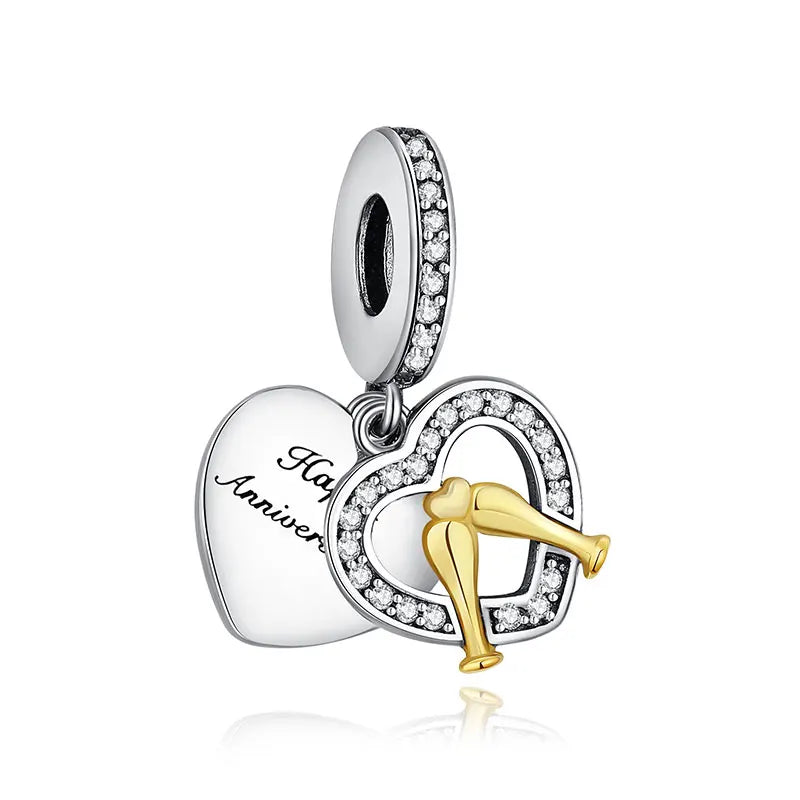 Happy Anniversary Charm Pandora | Heart Crafted Gifts