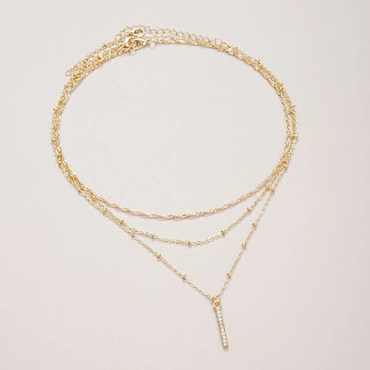 Multi-Layer Minimalist O-Chain Necklaces in Sterling Silver