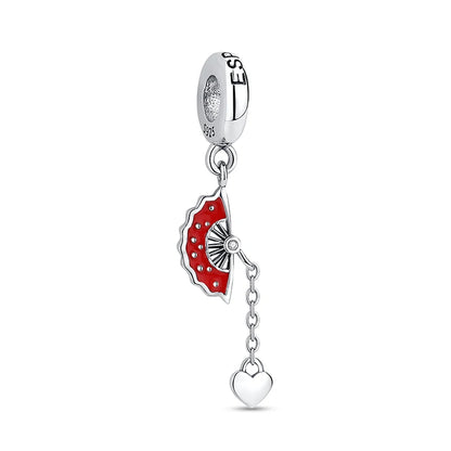 Spanish Fan Charm for Pandora Bracelets at Heart Crafted Gifts