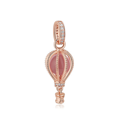 Rose Gold Hot Air Balloon Charm for Pandora Bracelets at Heart Crafted Gifts
