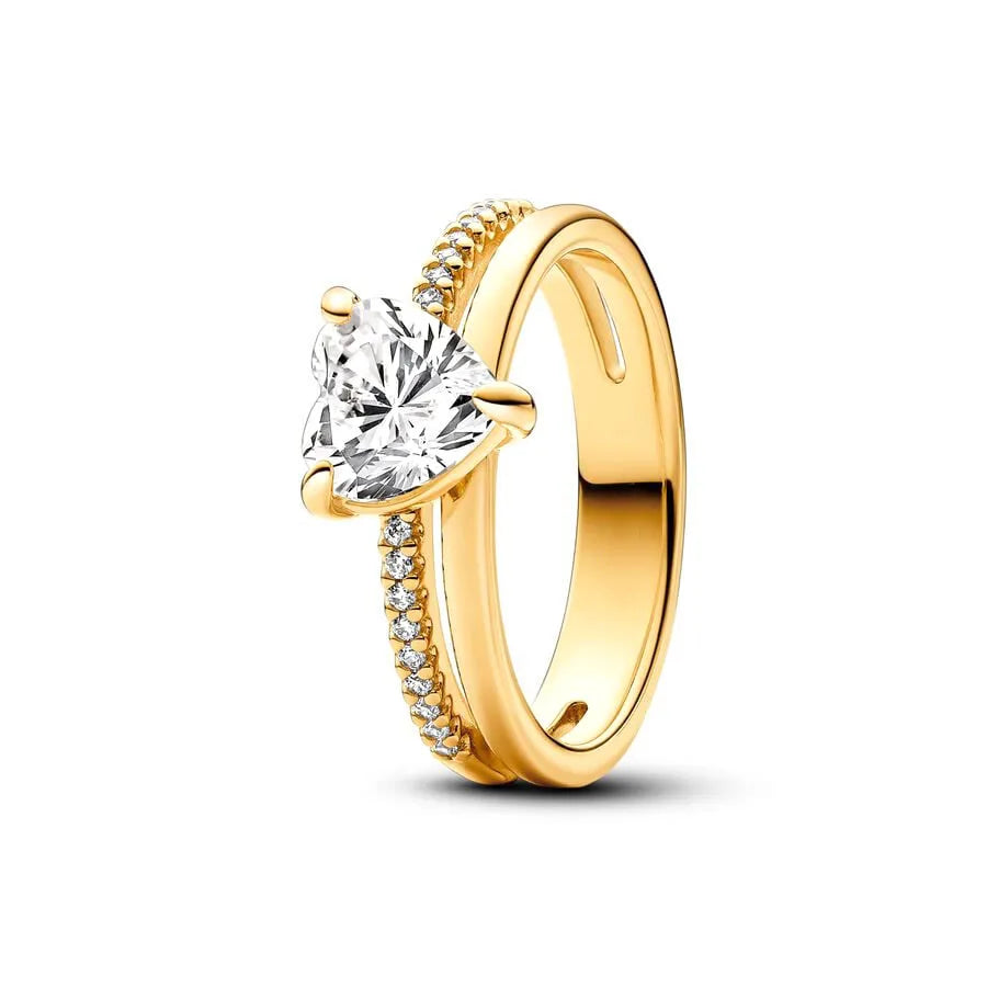 Sparkling Gold Plated Rings in 925 Sterling Silver