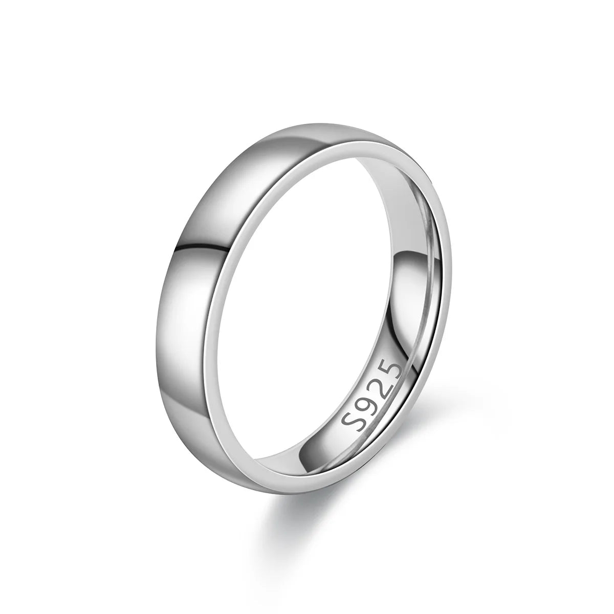 925 Sterling Silver Plated Wedding Band Rings: Unisex