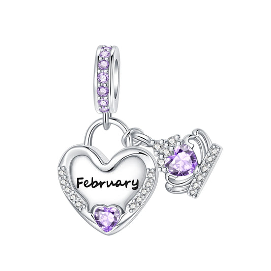 Pandora Birthstone Charm in Heart Shape | Heart Crafted Gifts