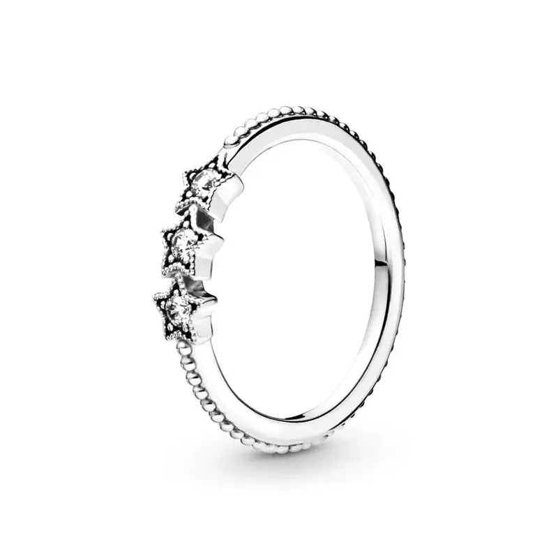 Celestial Three Stars Ring in 925 Sterling Silver