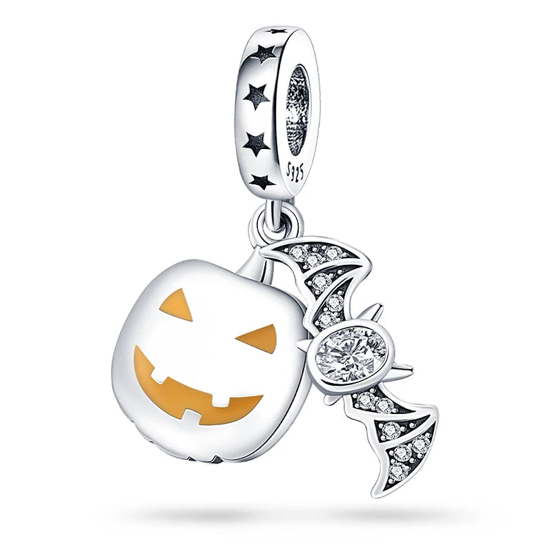 Pumpkin & Bat Halloween Charms | Heart Crafted Gifts