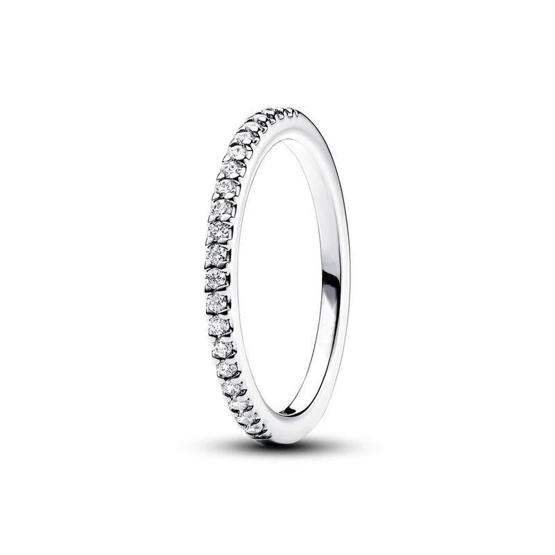 Sterling Silver Sparkling Band Ring