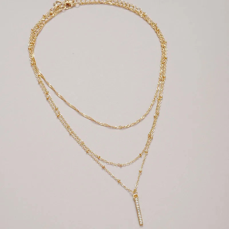 Multi-Layer Minimalist O-Chain Necklaces in Sterling Silver