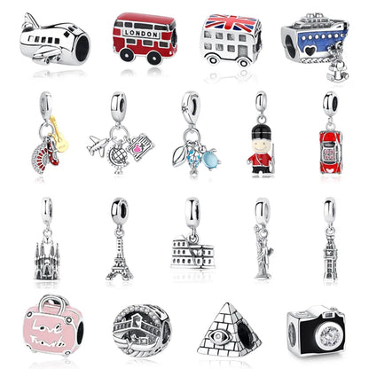 World Travel Charms for Pandora Bracelets at Heart Crafted Gifts