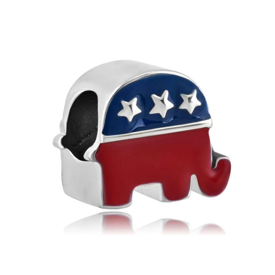 Pandora Travel Charm - Republican Elephant Charm at Heart Crafted Gifts