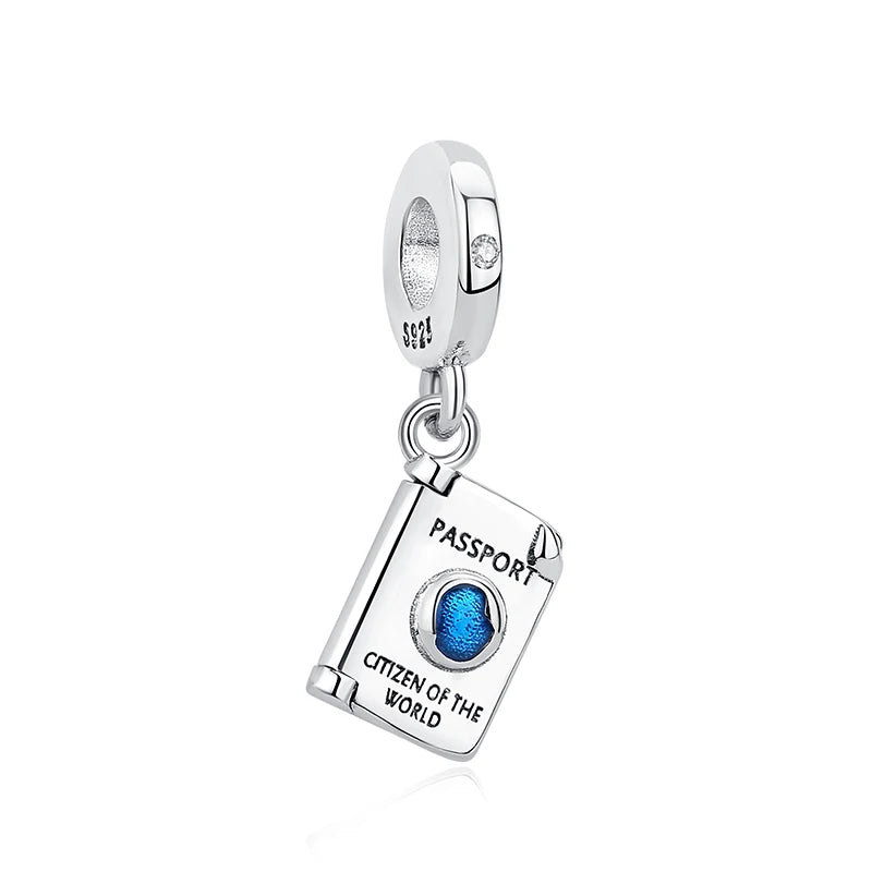Passport Travel Charm for Pandora Bracelets at Heart Crafted Gifts