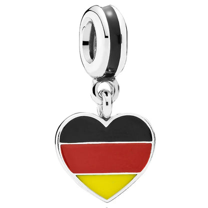 Pandora Travel Charm - Germany Flag Charm at Heart Crafted Gifts