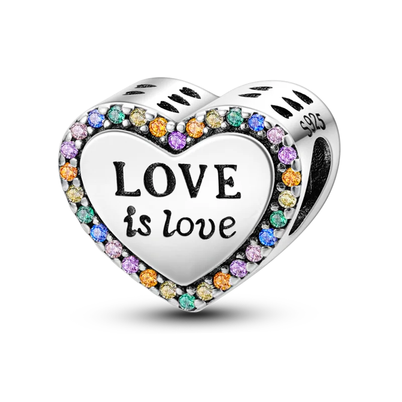 Love is Love Heart Charms Pandora