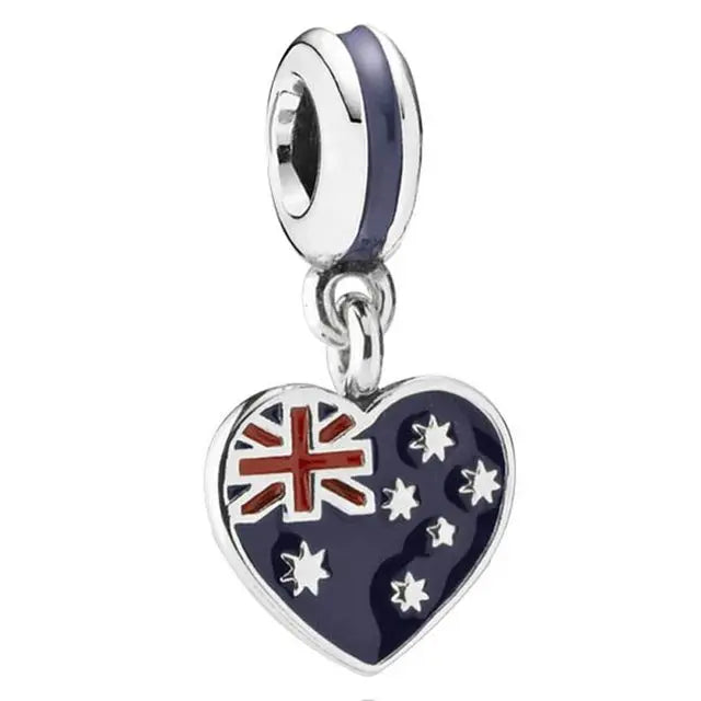 Pandora Travel Charm - Australia Flag Charm at Heart Crafted Gifts