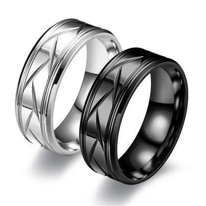 Unisex Groove Rings