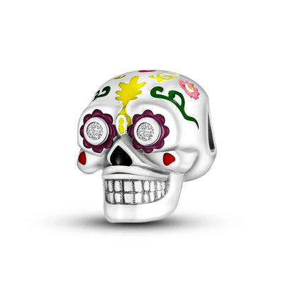 Day of the dead skull Halloween Charms Pandora