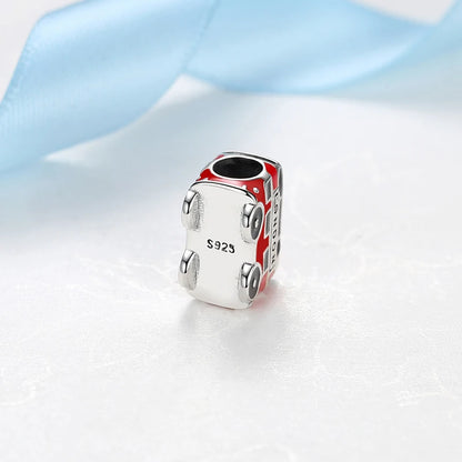 London Bus Sterling Silver Charm for Pandora Bracelets at Heart Crafted Gifts