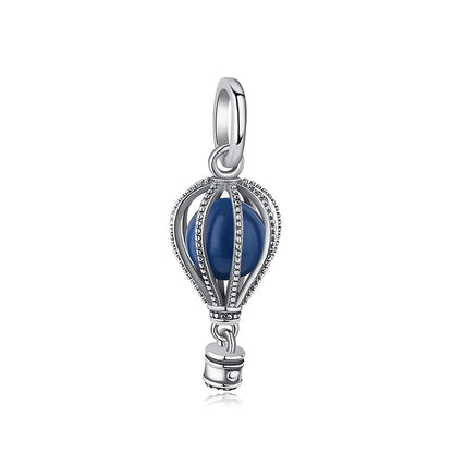Blue Hot Air Balloon Charm for Pandora Bracelets at Heart Crafted Gifts