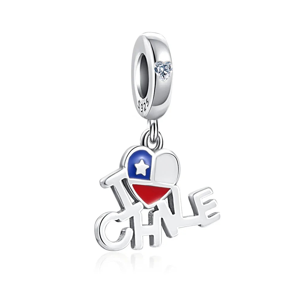 Pandora Travel Charm - Chile Dangling Charm at Heart Crafted Gifts