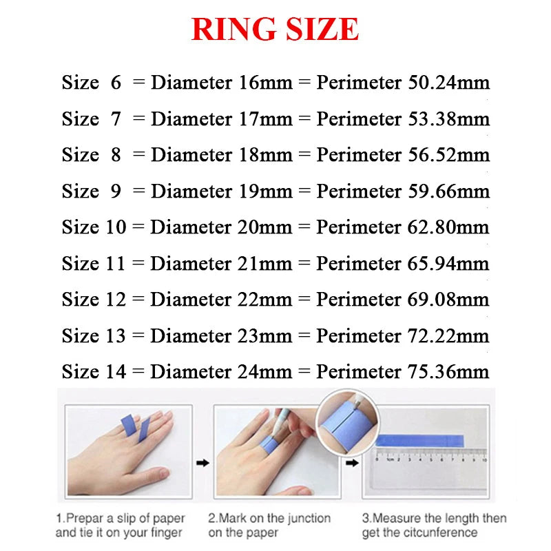 Ring Size Chart at Heart Crafted GIfts