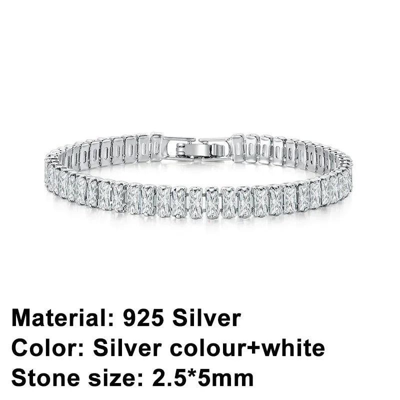 Sterling Silver Tennis Bracelet in Silver