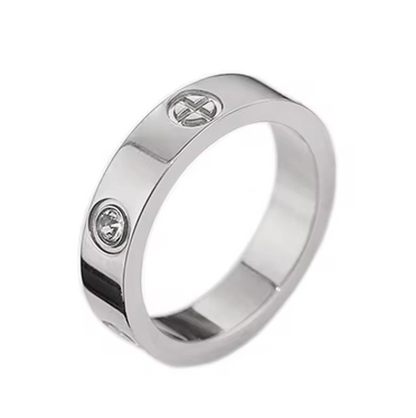 Trendy Screw Motif Love Rings for Women or Men