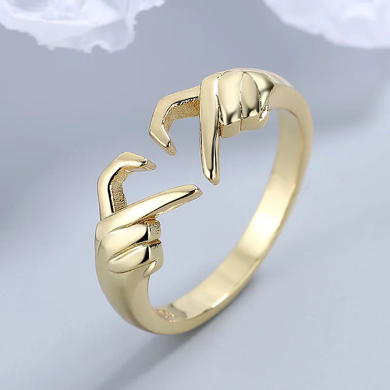 Love Hands Heart-Shaped Ring | Heart Crafted Gifts