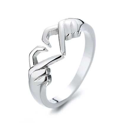 Love Hands Heart-Shaped Ring | Heart Crafted Gifts