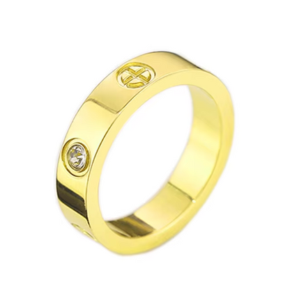 Trendy Screw Motif Love Rings for Women or Men