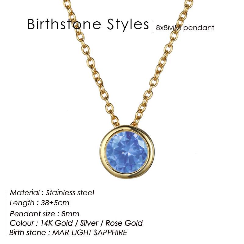 Birthstone Necklace: Designer Luxury Jewelry for Women - Heart Crafted Gifts