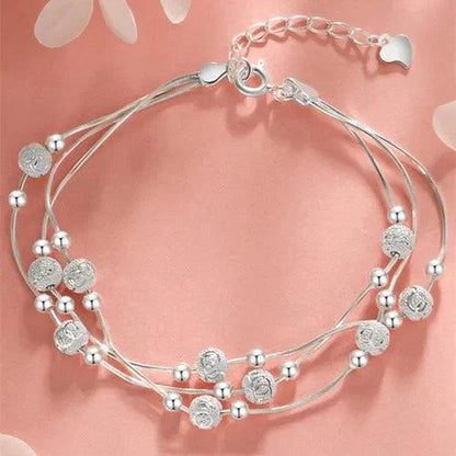 Bracelets in Sterling Silver and Pearl: Women Fashion Designs with Beads, Charms - Heart Crafted Gifts