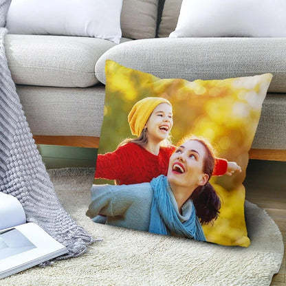Custom Cushion Cover with Pet's Printed Pictures - Heart Crafted Gifts