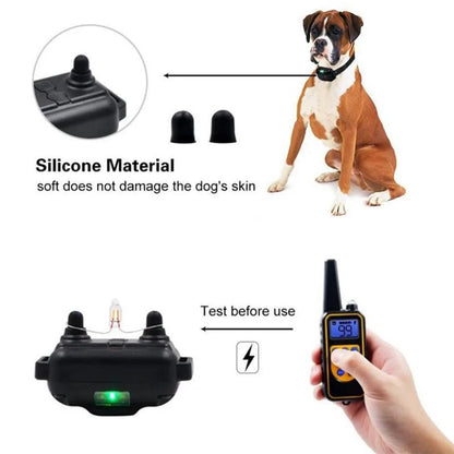 Electric Dog Shock Training Collar with Remote for up to 1000m - Heart Crafted Gifts