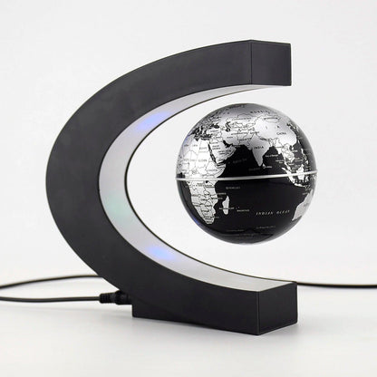 Enchanting Levitating Globe: LED World Map Antigravity Lamp - Heart Crafted Gifts