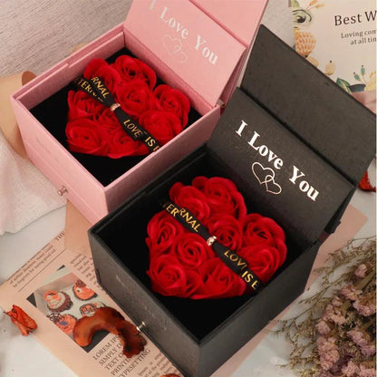Luxury Jewelry Gift Box with roses for your jewelry gifts - Heart Crafted Gifts