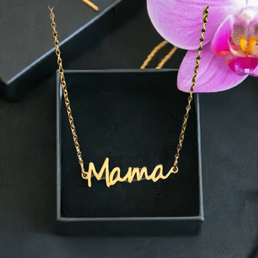 Make your Mom Feel special with Letter MAMA Pendant Necklace - Heart Crafted Gifts