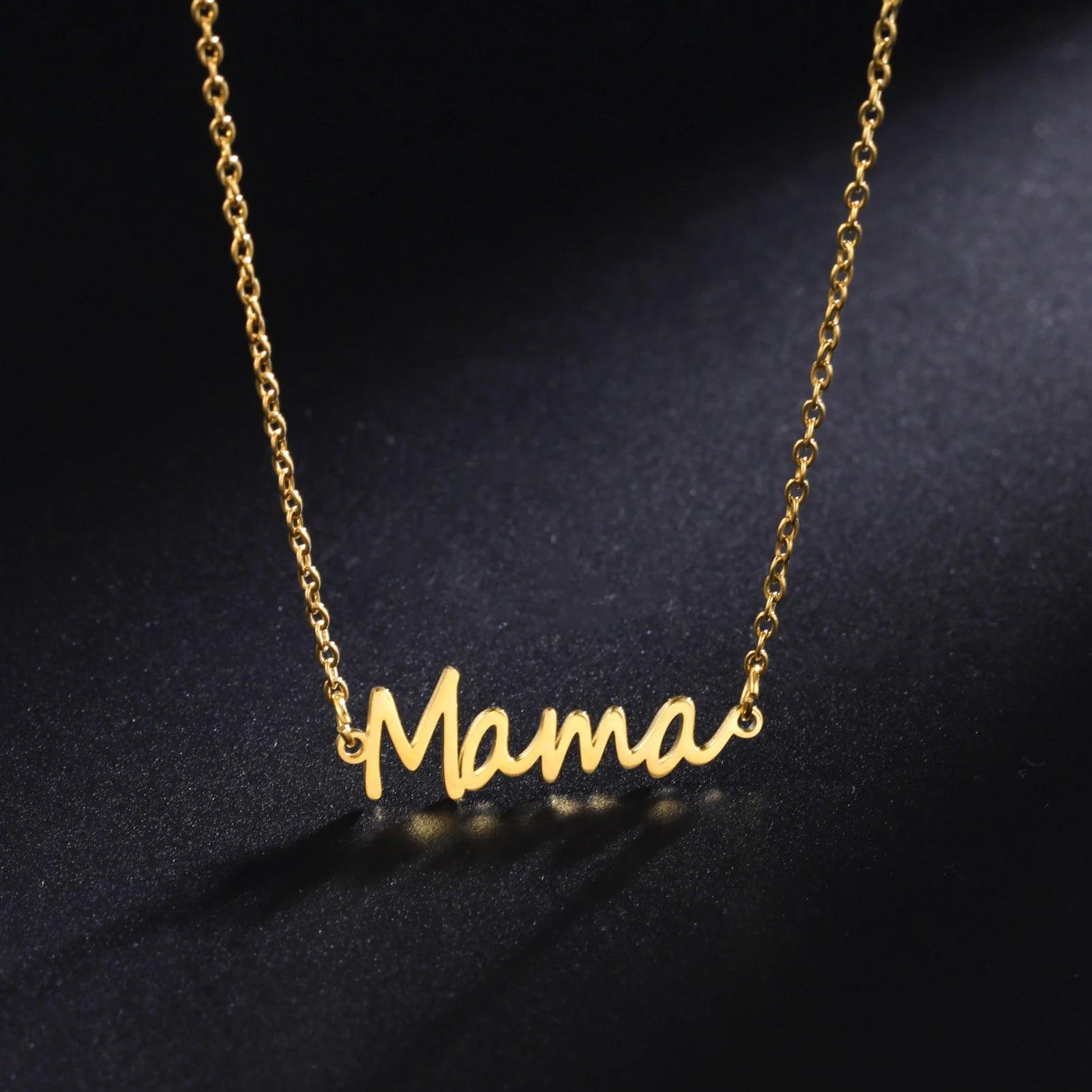 Make your Mom Feel special with Letter MAMA Pendant Necklace - Heart Crafted Gifts